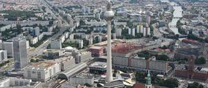 Weitläufig, modernisiert - uninspirierend? Berlins Mitte von oben gesehen.