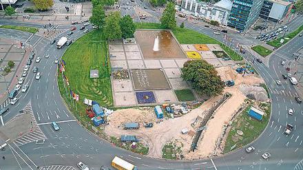 Nicht so schön. Der Ernst-Reuter-Platz in Charlottenburg. 