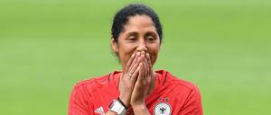 Bundestrainerin Steffi Jones fordert von ihren Spielerinnen mehr Effizienz.