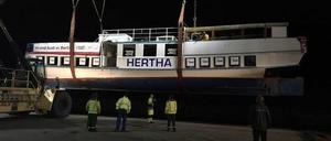 In der Nacht zu Mittwoch ging die Hertha zu Wasser.