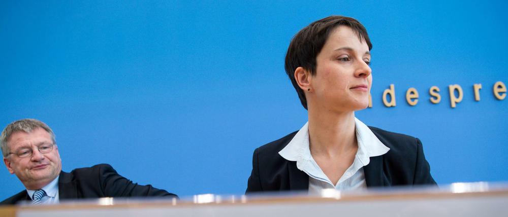 Gegner im innerparteilichen Machtkampf: Jörg Meuthen und Frauke Petry. 