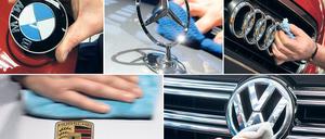 Im Fokus: Die Automobilkonzerne Volkswagen, Audi, Porsche, BMW und Daimler.