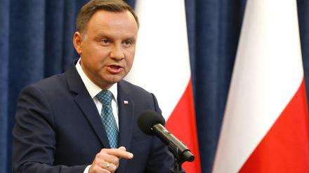 Stellt sich gegen die Justizreform: Polens Präsident Andrzej Duda