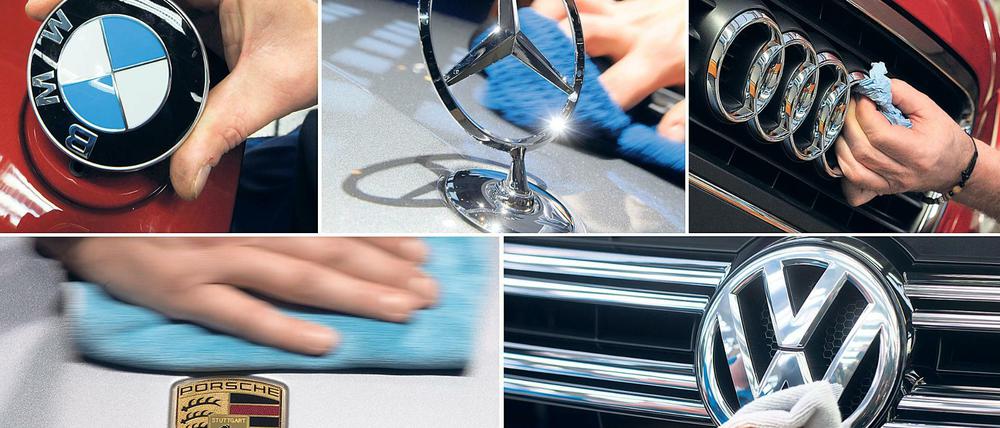 Volkswagen, Audi, Porsche, BMW und Daimler sollen sich in geheimen Arbeitskreisen zu Technik, Kosten und Zulieferern abgesprochen haben.