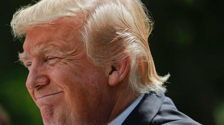 Druck durch Gesetz zu Russland-Sanktionen: US-Präsident Donald Trump