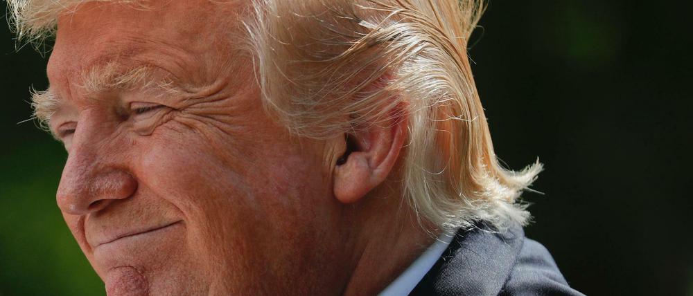 Druck durch Gesetz zu Russland-Sanktionen: US-Präsident Donald Trump 