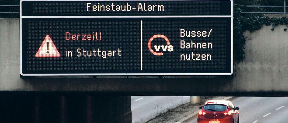 Feinstaubalarm in Stuttgart