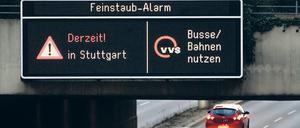 Feinstaubalarm in Stuttgart