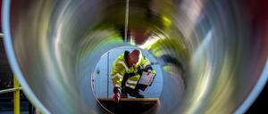 Streitfall Nord Stream 2. Die Ostseepipeline wird in den Sanktionplänen der USA scharf kritisiert.