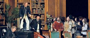 Der dreifache Richard. Klaus Florian Vogt als Stolzing, Daniel Behle als David und Michael Volle als Hans Sachs (v.l.). Und alle drei als Wagner.