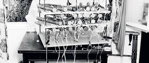 Die Waffe. Einzelteile dieser von Boock konstruierten „Stalinorgel“ wurden in Pampers-Kartons geschmuggelt. 