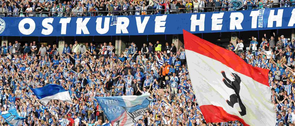 Das Herz der Hertha-Fans schlägt in der Ostkurve.