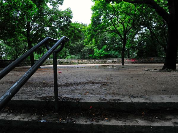 Nur die Überreste des Bunkers sind noch zu sehen.