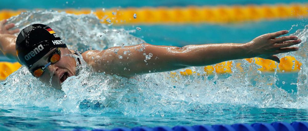 In ihrem Element. Franziska Hentke holte über 200 Meter Schmetterling Silber.