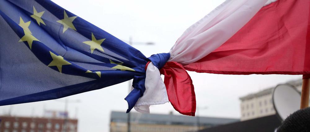 Verknotet: Die Beziehungen zwischen Polen und der Europäischen Union sind an einem Tiefpunkt angelangt.