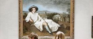 Darf in keiner Aphorismen-Sammlung fehlen: Goethe. Hier zu sehen im Frankfurter Städel-Museum, in Form des Gemäldes "Goethe in der Campagna" (1787) von Johann Heinrich Wilhelm Tischbein.