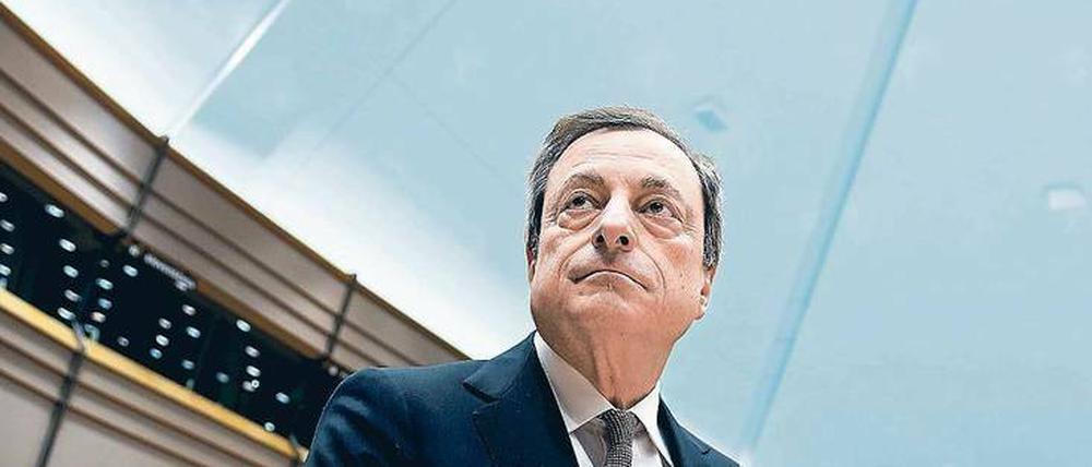 Unbeirrbar. Man brauche noch etwas Geduld, sagt Mario Draghi.