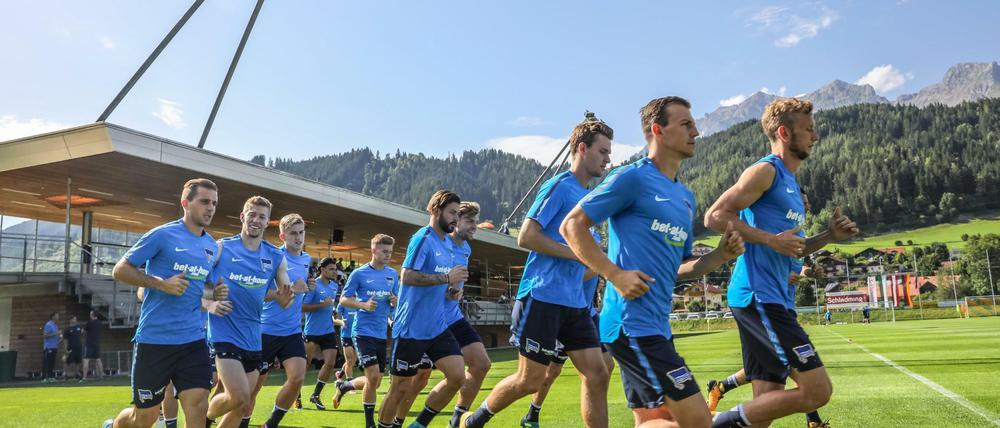 Alle Jahre wieder Schladming. Hertha BSC trainiert momentan in Österreich.