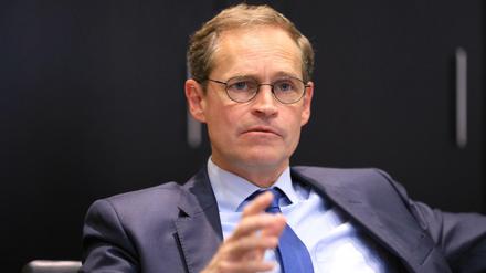 Michael Müller (SPD) bei einem Interview in Berlin.