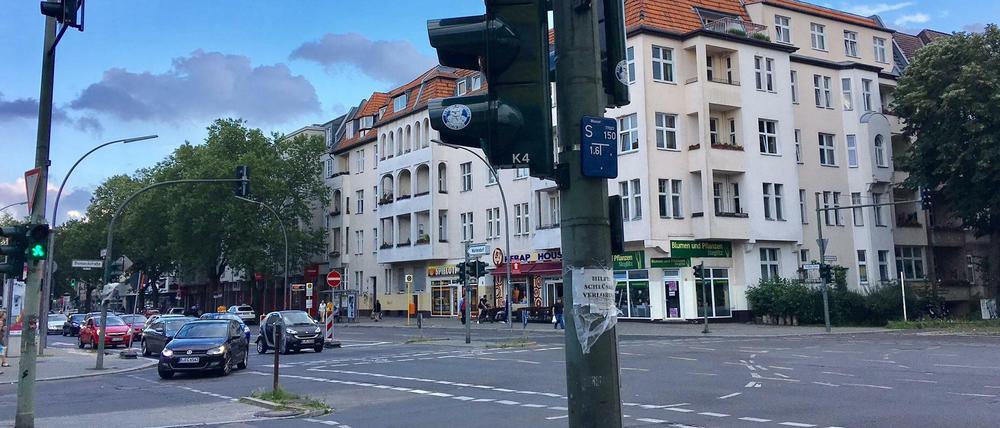 Die Kreuzung, an der sich der Unfall ereignete