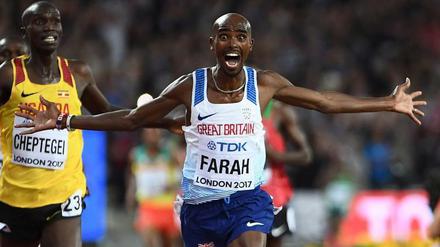 Mo Farah hat es wieder geschafft. Der Brite gewinnt die 10.000 Meter überlegen.