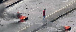 In Venezuela gibt es seit Monaten heftige Proteste gegen die Regierung.