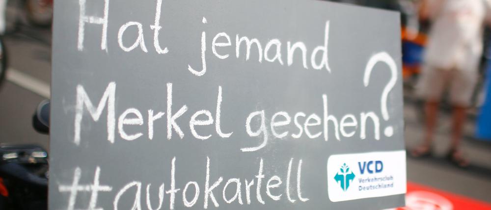 Zum Diesel-Fall: von Merkel? Keine Spur!