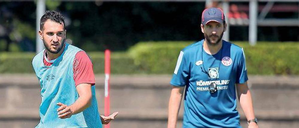 Zurück zu den Wurzeln. Trainer Sandro Schwarz (rechts) spielte einst für Mainz.