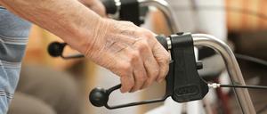 Ein Bewohner eines Pflegeheims.