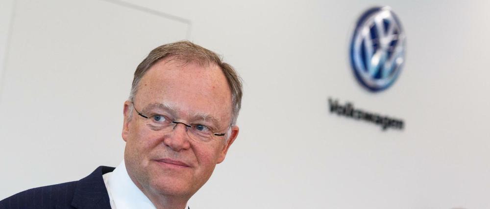 Stephan Weil Ende Juli 2017 bei einer Aufsichtsratssitzung von VW in Wolfsburg.