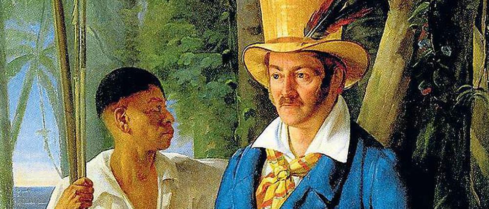 Maximilian zu Wied-Neuwied auf seiner ersten großen Expedition um brasilianischen Regenwald.