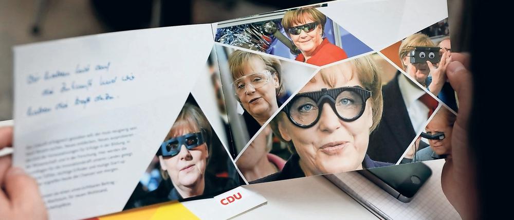 Brillant? Zwischen Kult und Blamage liegt ein schmaler Grat. Für den Wahlsieg riskiert die Kanzlerin den Balanceakt. 