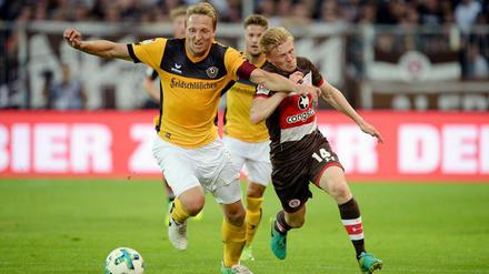 Schöner Fight. Am Ende behaupten sich die Gäste aus Dresden und nehmen einen Punkt aus Hamburg mit.