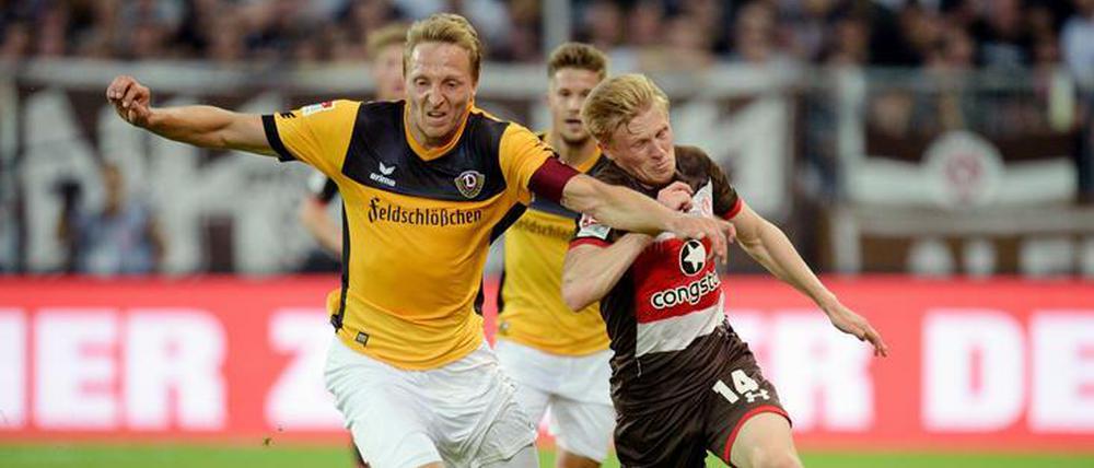 Schöner Fight. Am Ende behaupten sich die Gäste aus Dresden und nehmen einen Punkt aus Hamburg mit.