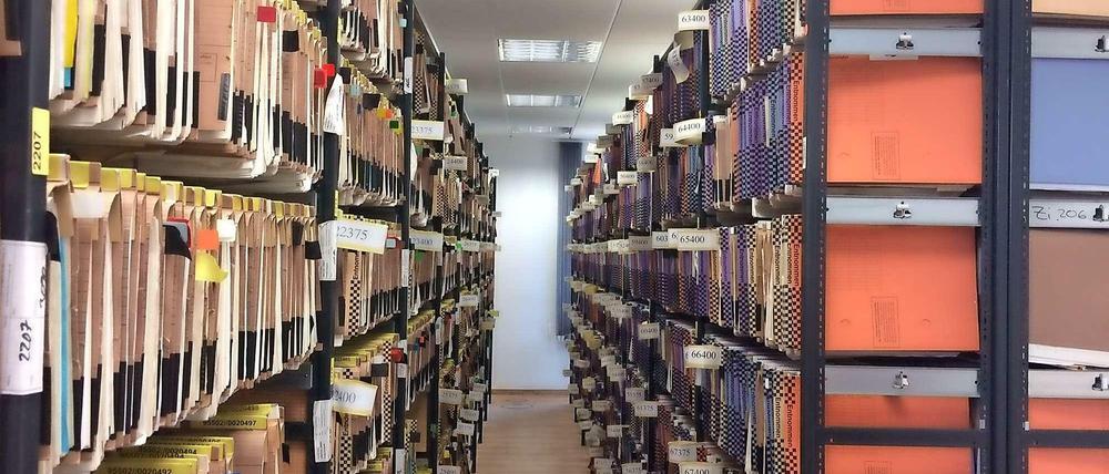 Ein Blick in die Vergangenheit. Im Jobcenter Charlottenburg-Wilmersdorf lagern rund 190.000 Akten.