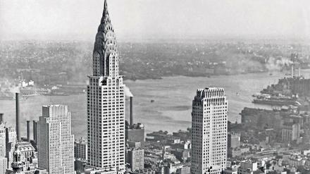 Fritz Block war fasziniert von Mensch und Architektur. Den Blick auf das Chrysler Building in New York fotografierte er während einer Reise im Jahr 1931. 