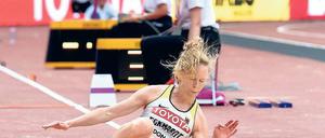 Die Dreispringerin Neele Eckhardt kam bei weitem nicht heran an ihre Bestleistung und wurde Letzte im Finale.