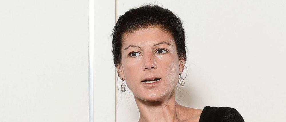 Sahra Wagenknecht, Fraktionsvorsitzende der Linken im Deutschen Bundestag.