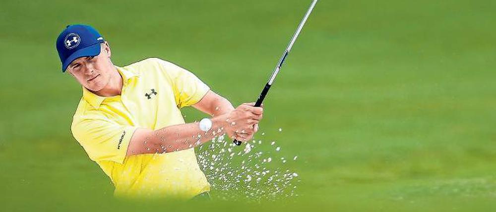 Gut in Schwung. Spieth könnte in Charlotte Historisches vollbringen. 