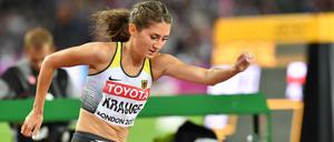 Trotz Schmerzen. Gesa Felicitas Krause biss sich im Hindernis-Finale durch.