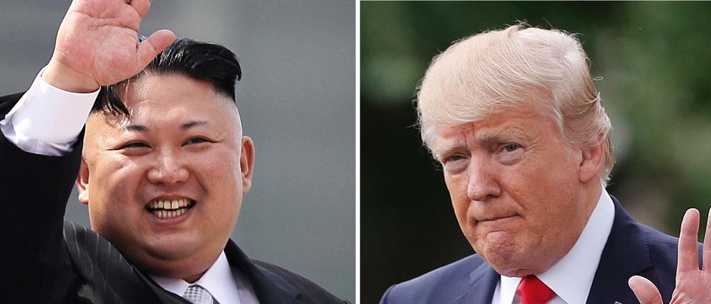 Kim Jong UN und Präsident Donald Trump drohen sich immer wieder aufs Neue.