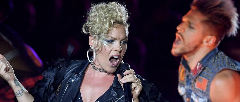 In den besten Momenten voller Hingabe: Pink auf der Waldbühne.