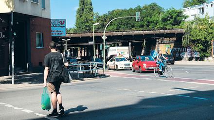 Unfallschwerpunkt Yorck- Ecke Katzbachstraße in Berlin-Kreuzberg