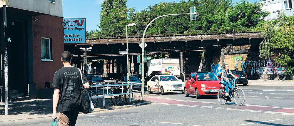Unfallschwerpunkt Yorck- Ecke Katzbachstraße in Berlin-Kreuzberg