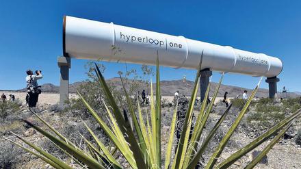 Ein Teil eines Hyperloop-Systems in den USA, wo die Idee getestet wird.
