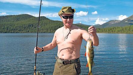 Toller Hecht. Wladimir Putin, größter Selbstdarsteller seines Landes, auf Urlaub in Süd-Sibirien. 