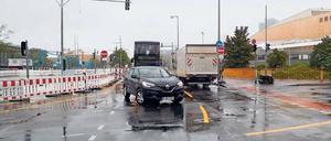 Auf falscher Spur. Diese beiden Streifen sind derzeit nur für Busse vorgesehen.