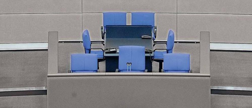 Der Sitz des Bundestagspräsidenten. Wer wird Nachfolger von Norbert Lammert?