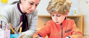 Spielend integriert. Dieses Kind aus einer irakischen Flüchtlingsfamilie hat einen Kitaplatz bekommen.