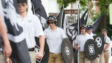 Aufmarsch rechter Nationalisten in Charlottesville, Virginia.